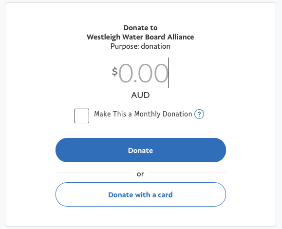 Donate to the Westleigh Waterboard Alliance